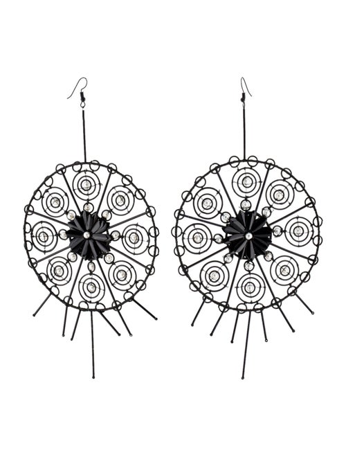 Cucculelli Shaheen Oversized Round Drop Earrings