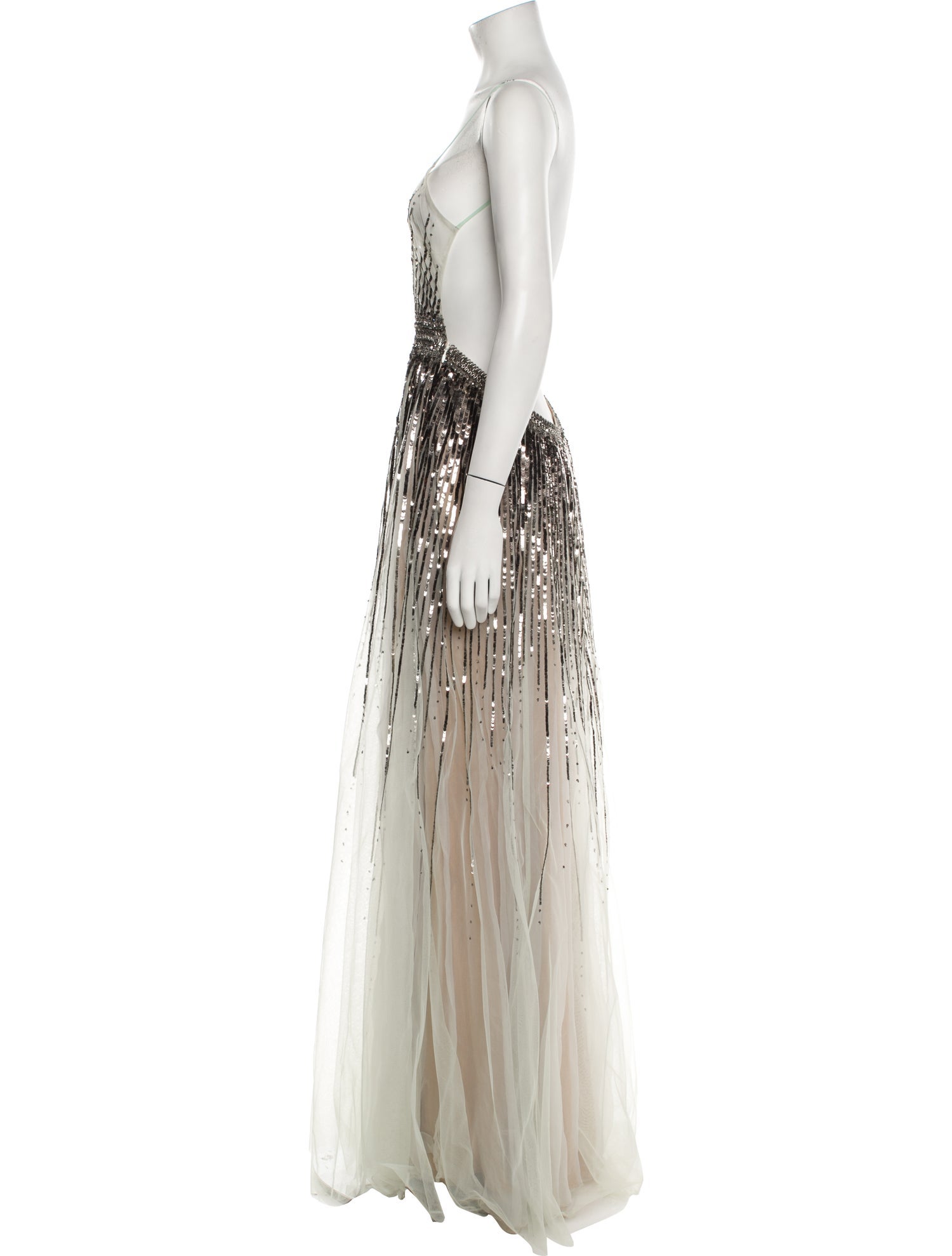 Cucculelli Shaheen Striped Long Dress