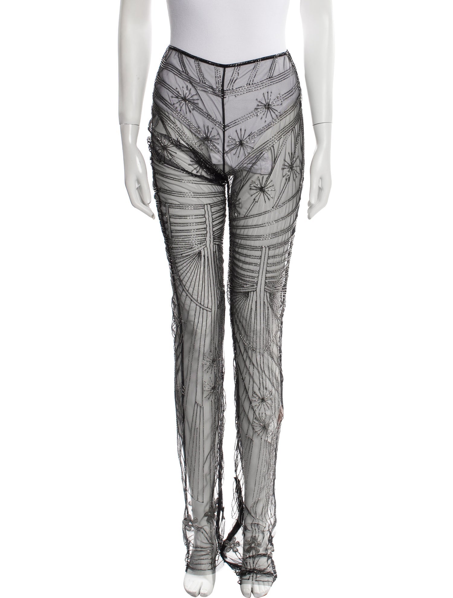 Cucculelli Shaheen Silk Straight Leg Pants