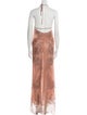 Cucculelli Shaheen Lace Pattern Long Dress