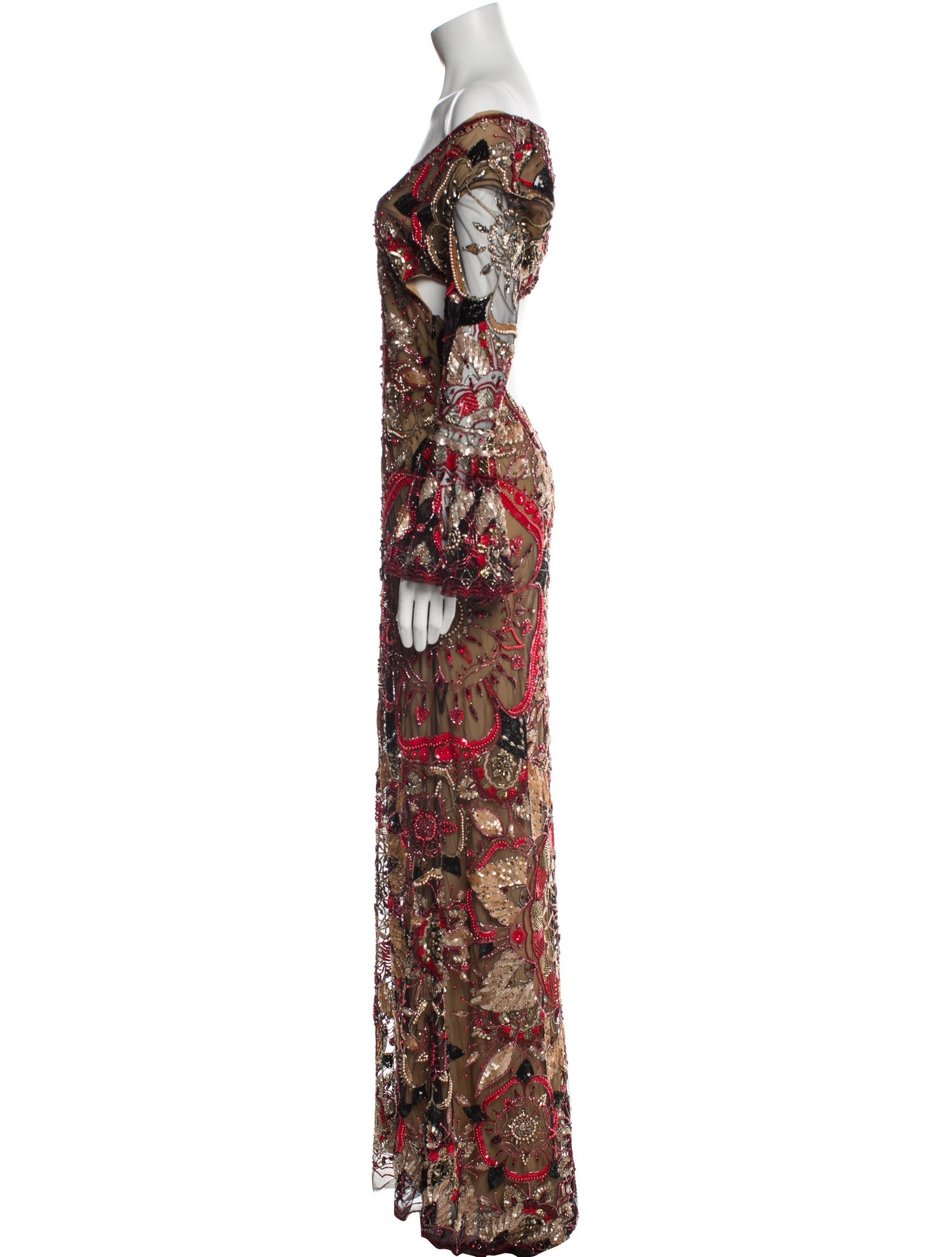 Cucculelli Shaheen Printed Long Dress