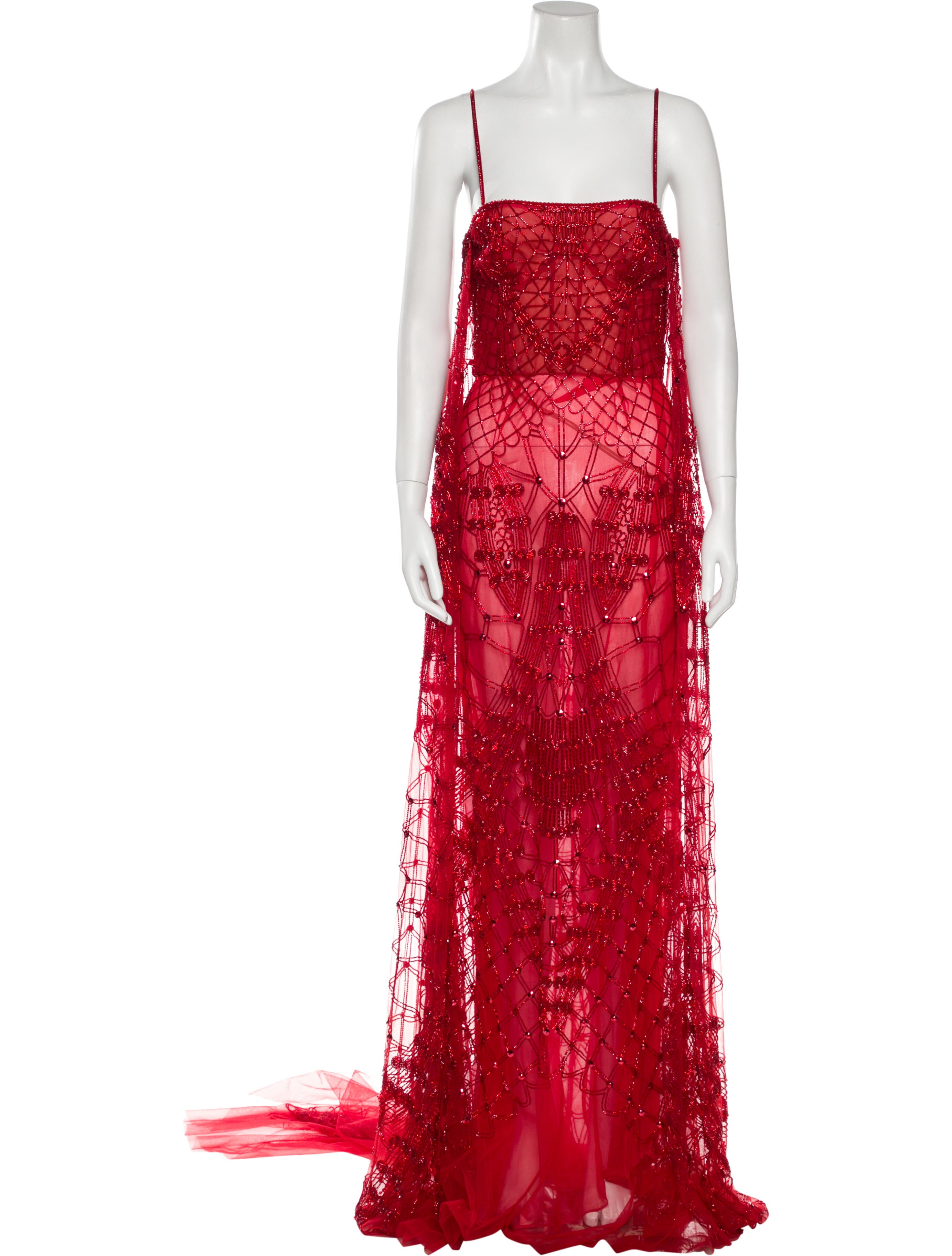 Cucculelli Shaheen Mesh Long Dress