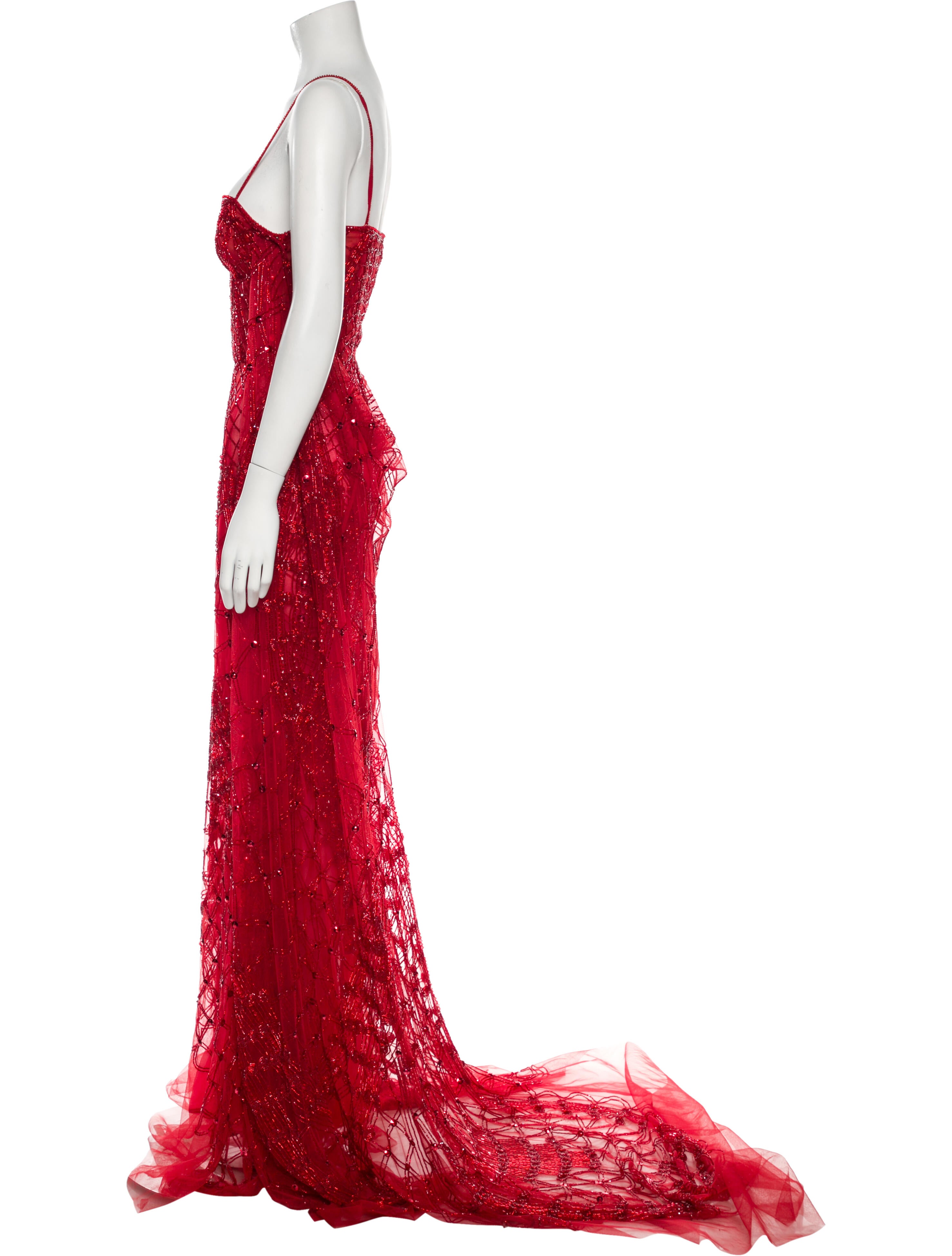 Cucculelli Shaheen Mesh Long Dress