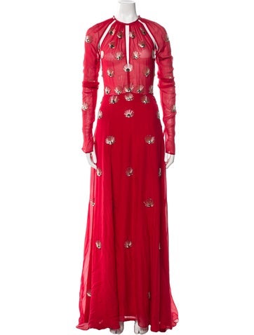 Cucculelli Shaheen Dresses Crew Neck Long Dress US 2 | XS