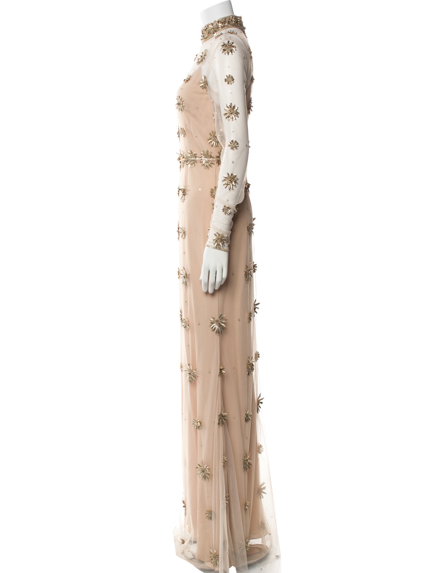 Cucculelli Shaheen Mesh Long Dress