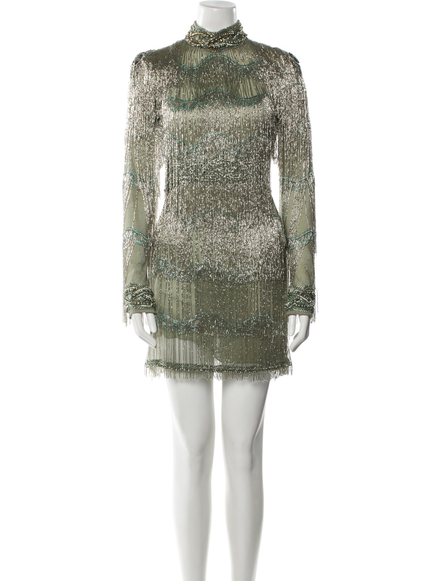 Cucculelli Shaheen Turtleneck Mini Dress