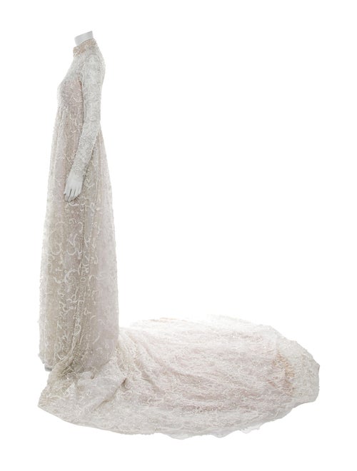 Cucculelli Shaheen Lace Pattern Long Dress