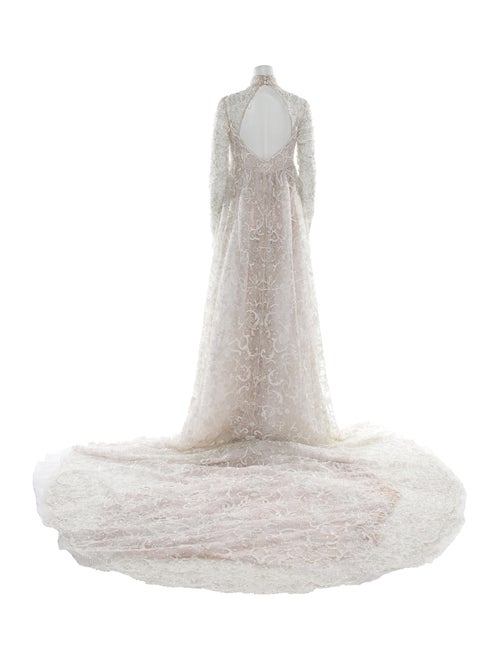 Cucculelli Shaheen Lace Pattern Long Dress