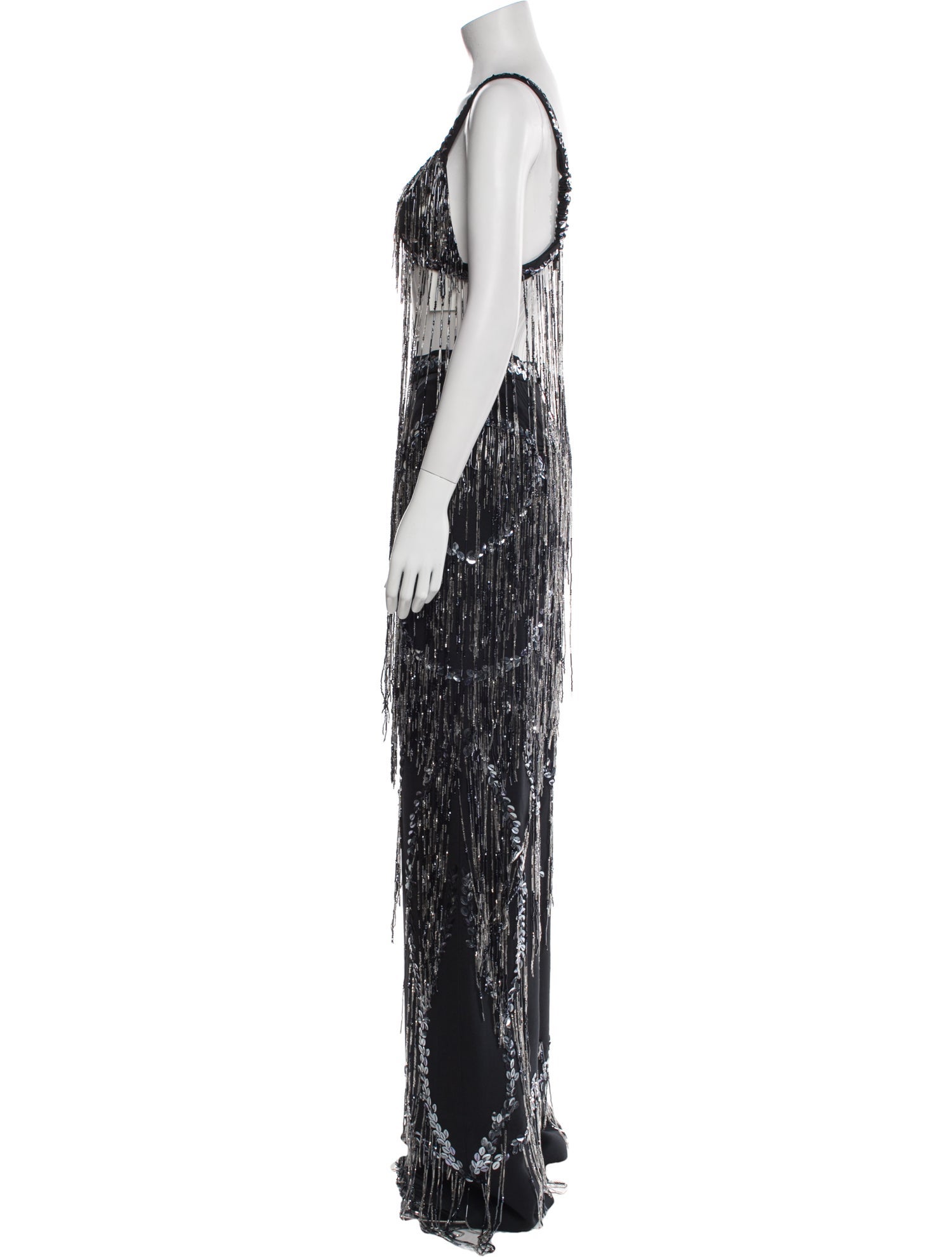 Cucculelli Shaheen Wool Sequin Embellishments Pant Set