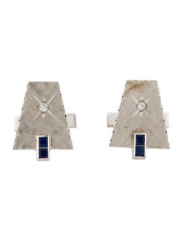 Sapphire & Diamond Cufflinks