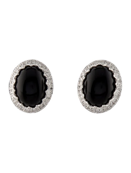Cufflinks 14K Onyx & Diamond Cufflinks