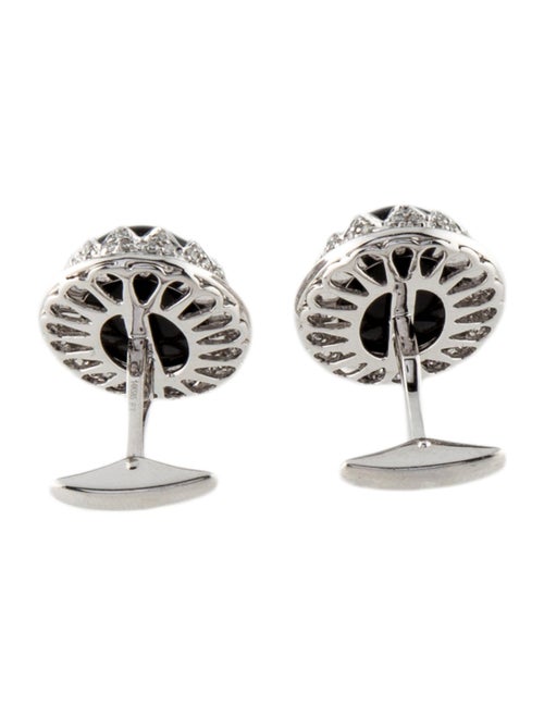 Cufflinks 14K Onyx & Diamond Cufflinks
