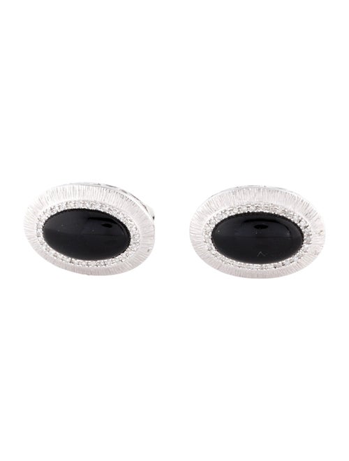 Cufflinks 14K Onyx & Diamond Cufflinks