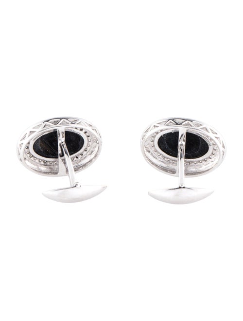 Cufflinks 14K Onyx & Diamond Cufflinks
