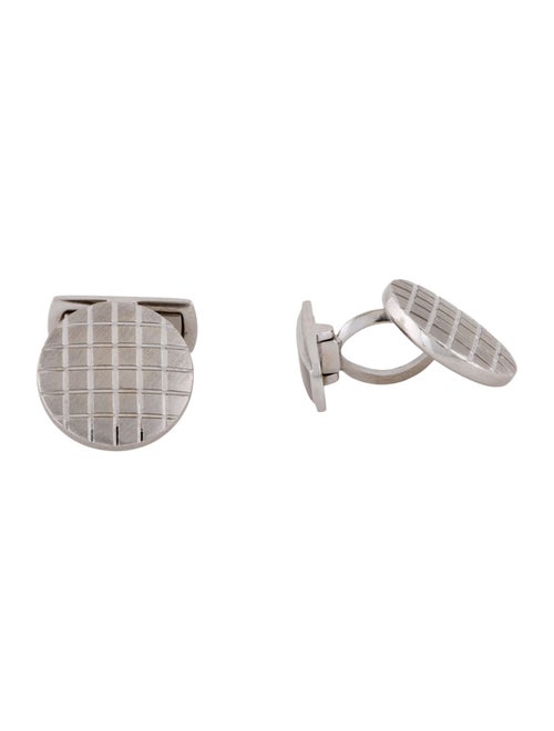 Cufflinks 18K Crosshatch Pattern Cufflinks