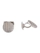Cufflinks 18K Crosshatch Pattern Cufflinks
