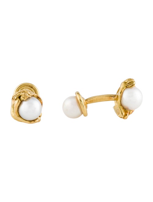 Cufflinks Alfredo Correnti 18K Pearl Person Cufflinks
