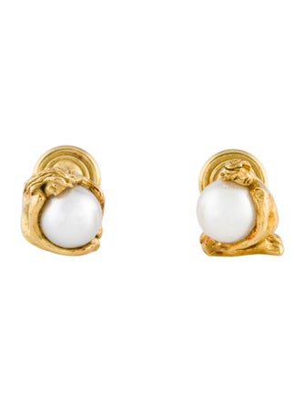 Cufflinks Alfredo Correnti 18K Pearl Person Cufflinks