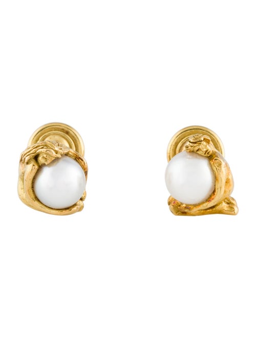 Cufflinks Alfredo Correnti 18K Pearl Person Cufflinks