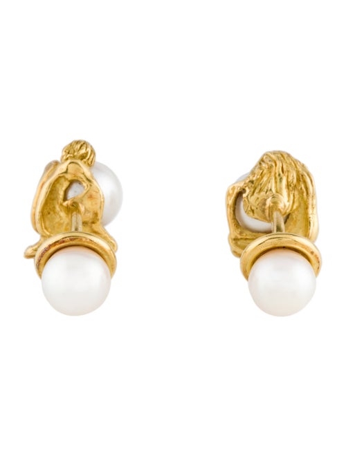 Cufflinks Alfredo Correnti 18K Pearl Person Cufflinks