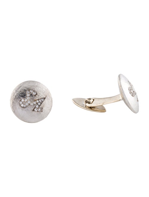 Cufflinks 18K Diamond Capricorn French Cufflinks