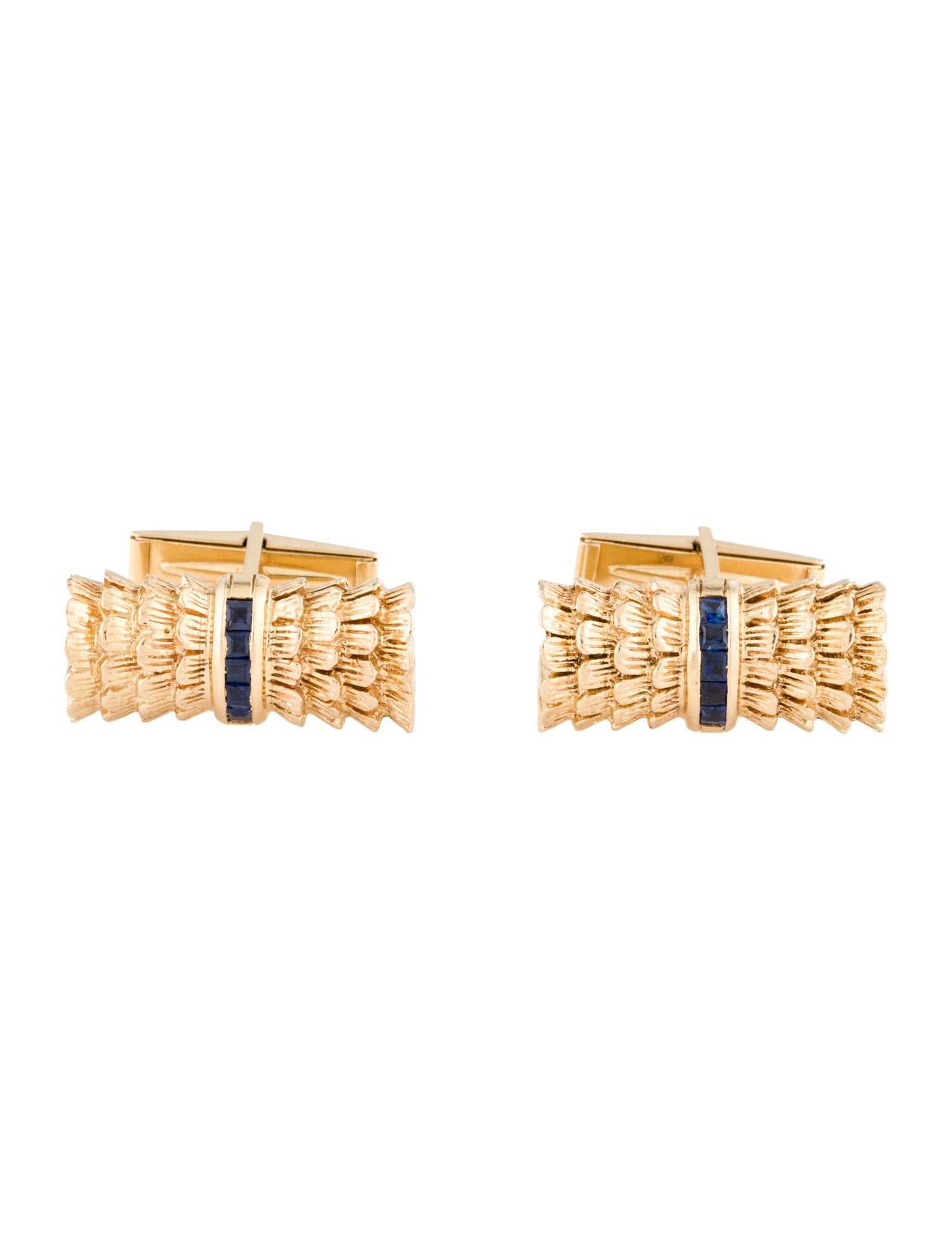 Cufflinks 14K Sapphire