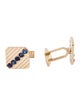 Cufflinks 14K 1.90ctw Sapphire Cufflinks