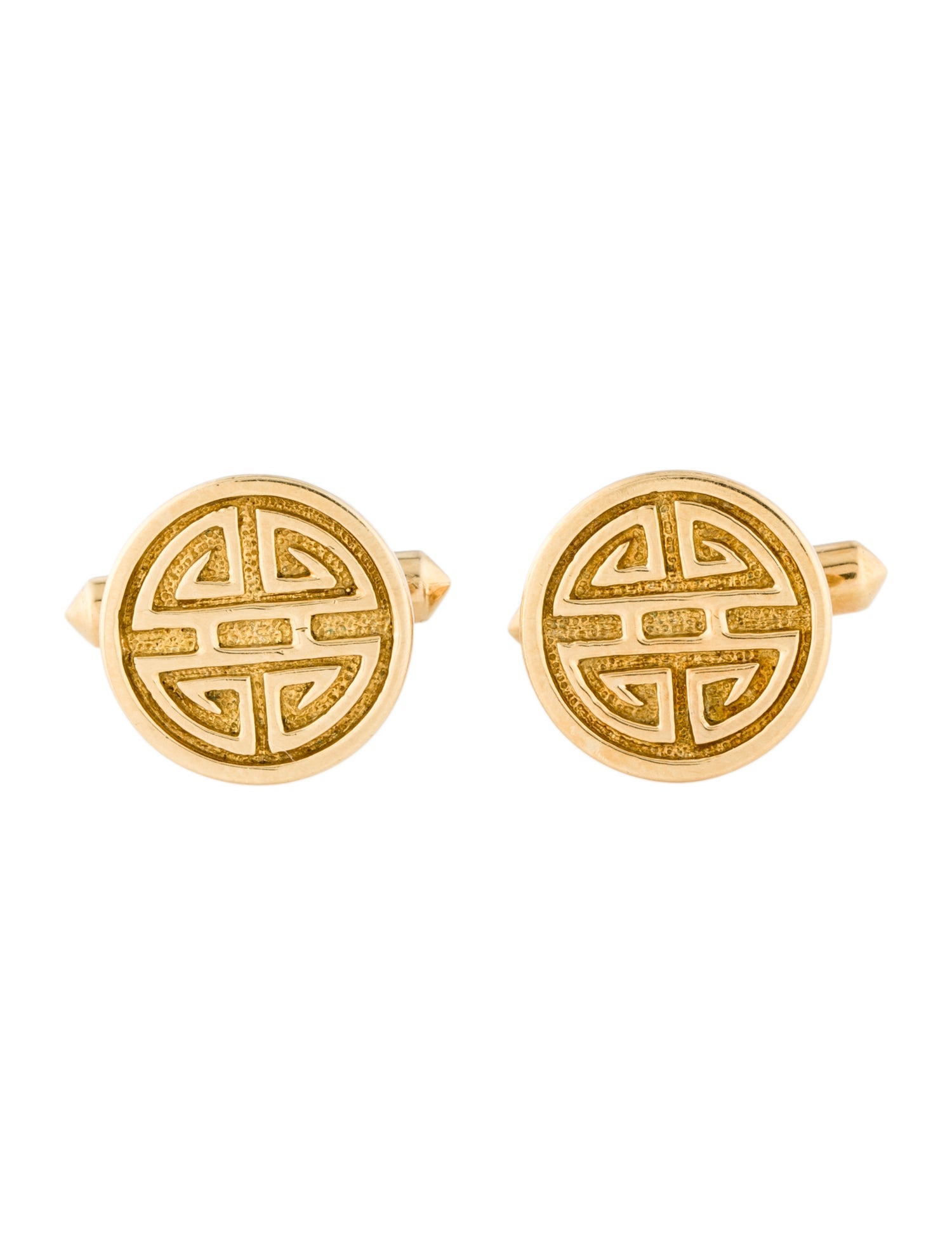 Cufflinks 18K Textured Cufflinks