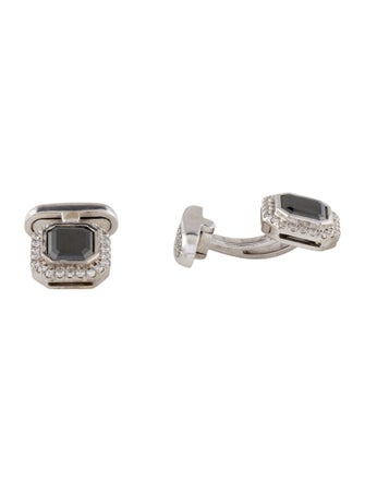 Cufflinks 18K 4.08ctw Diamond Cufflinks