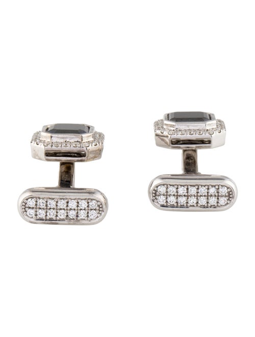 Cufflinks 18K 4.08ctw Diamond Cufflinks
