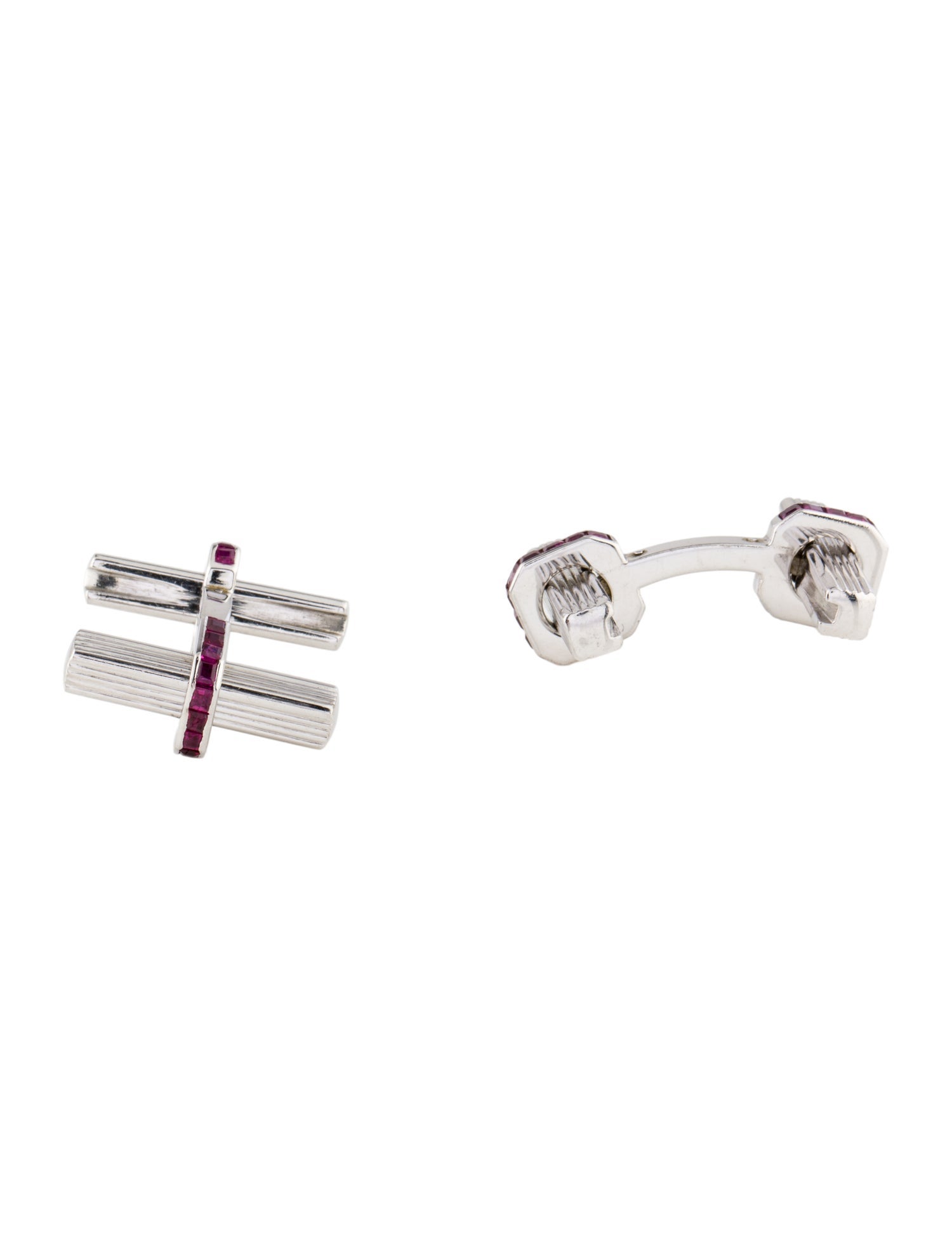 Cufflinks 18K 1.87ctw Ruby Cufflinks