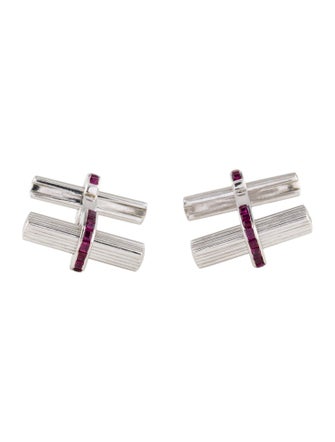 Cufflinks 18K 1.87ctw Ruby Cufflinks