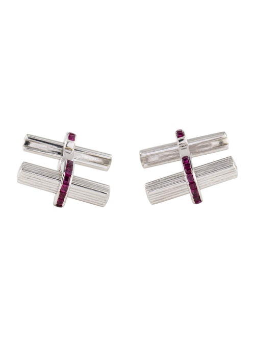 Cufflinks 18K 1.87ctw Ruby Cufflinks
