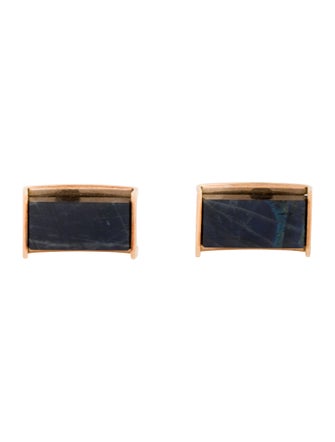 Cufflinks 14K Labradorite Cufflinks