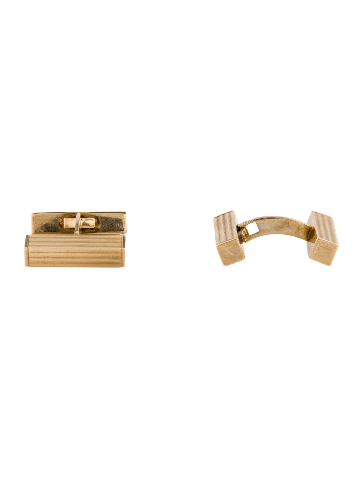 Cufflinks 14K Textured Bar