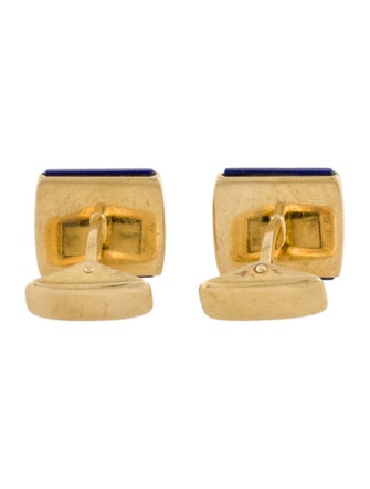 Cufflinks Vintage 18K Lapis Lazuli Cufflinks
