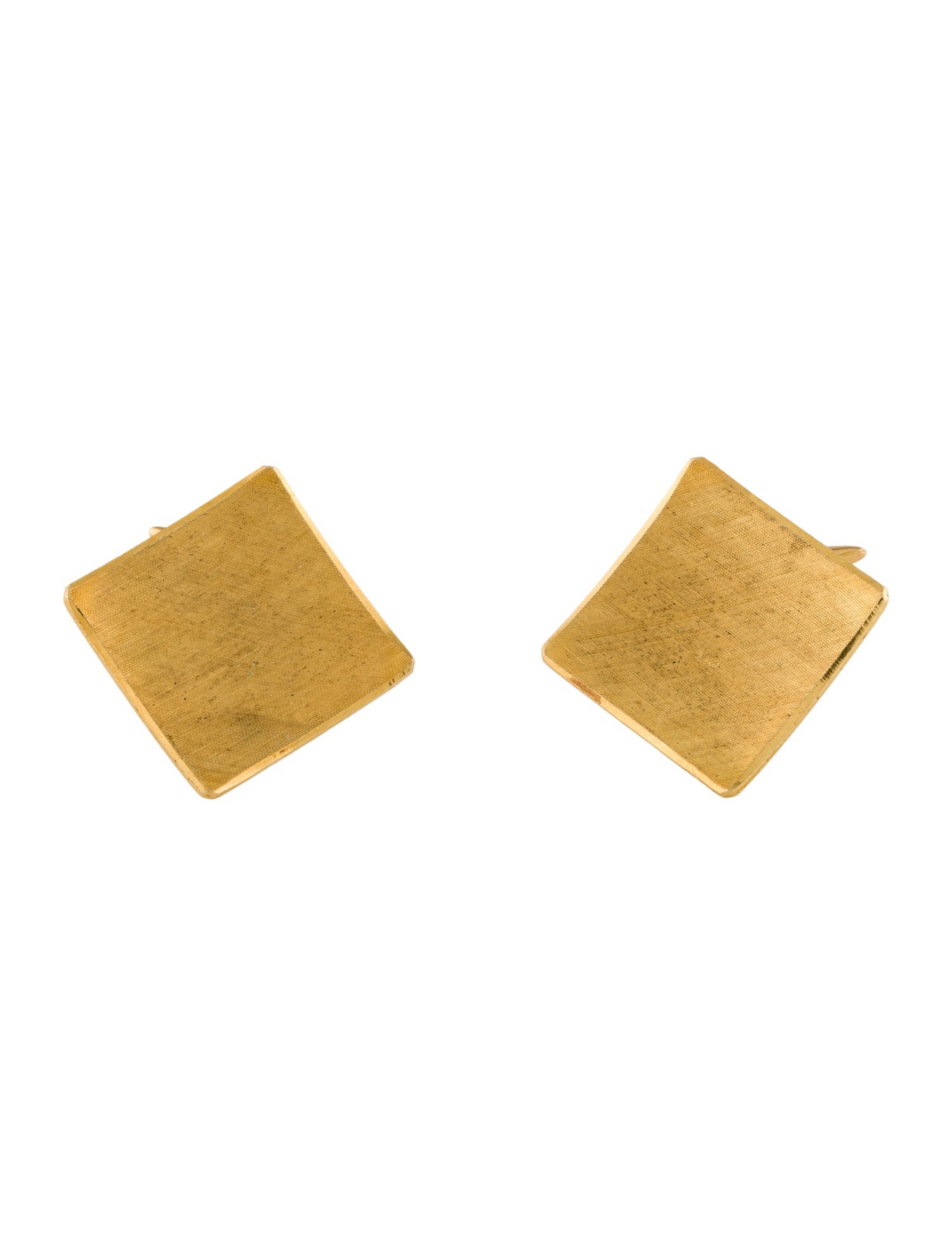 Cufflinks 18K Concave Square