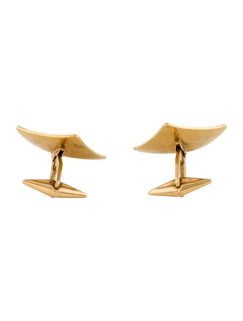 Cufflinks 18K Concave Square Cufflinks