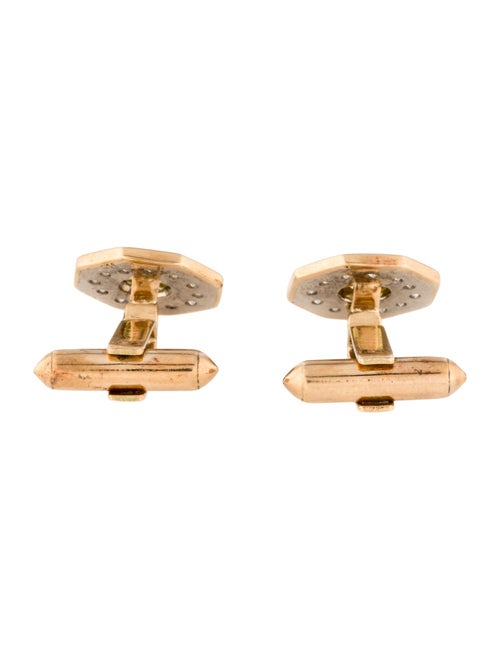 Cufflinks Sapphire & Diamond Tie Tack & Cufflink Set