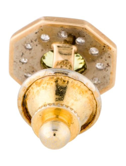 Cufflinks Sapphire & Diamond Tie Tack & Cufflink Set