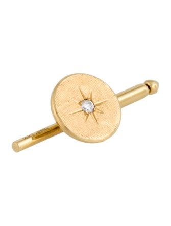 Cufflinks 14K Diamond Cufflink, Shirt Stud & Tie Tack Set