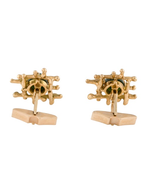Cufflinks 9.06ctw Nephrite Cufflinks