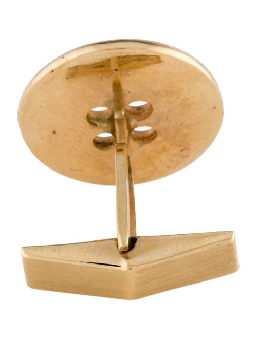 Cufflinks 14K Single Button Cufflink
