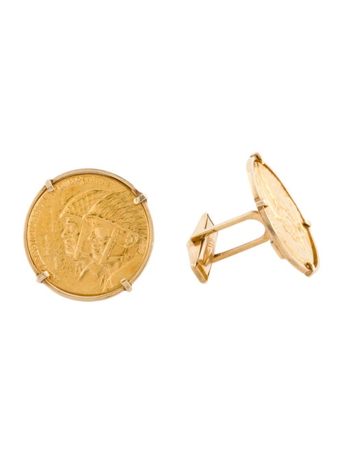Cufflinks 14K Coin Cufflinks