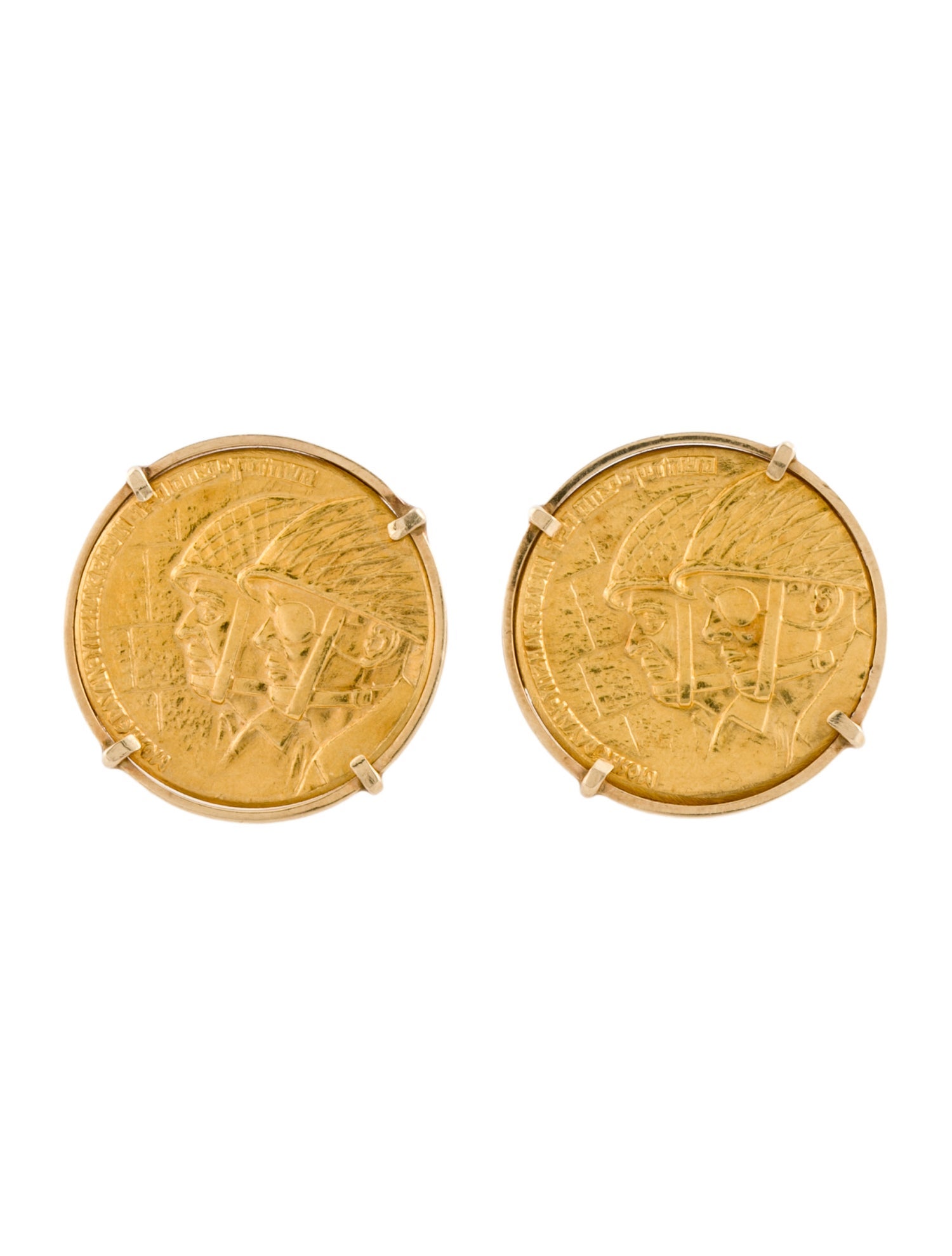 Cufflinks 14K Coin