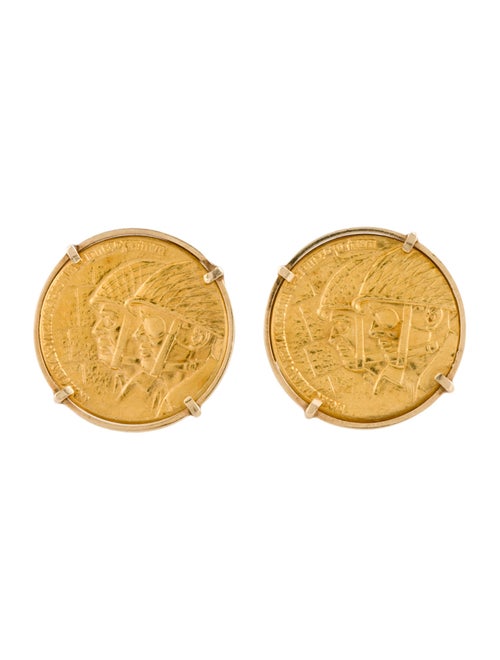 Cufflinks 14K Coin Cufflinks