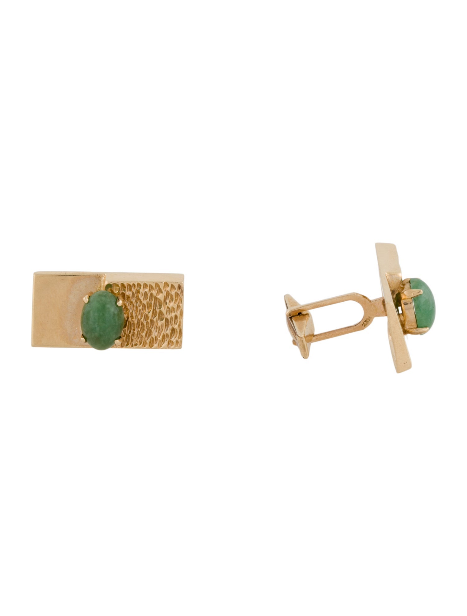 Cufflinks 14K Jadeite