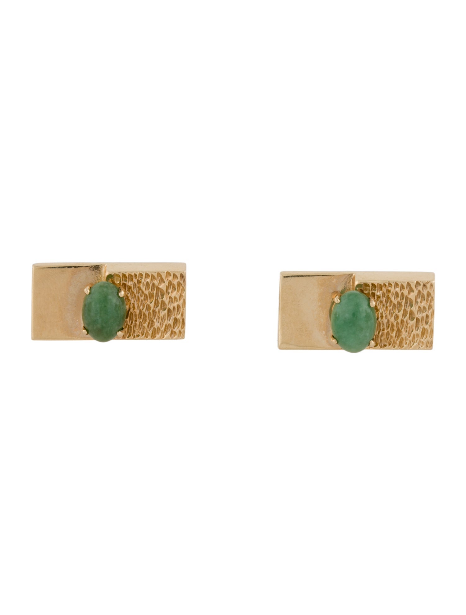 Cufflinks 14K Jadeite