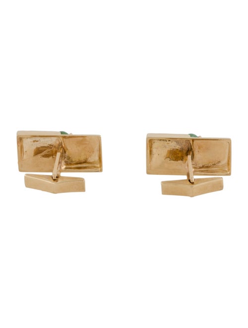 Cufflinks 14K Jadeite Cufflinks