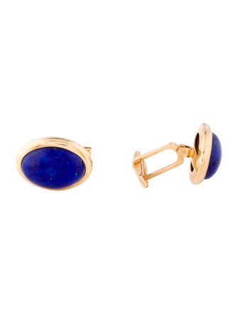 Cufflinks 14K Lapis Lazuli Cufflinks
